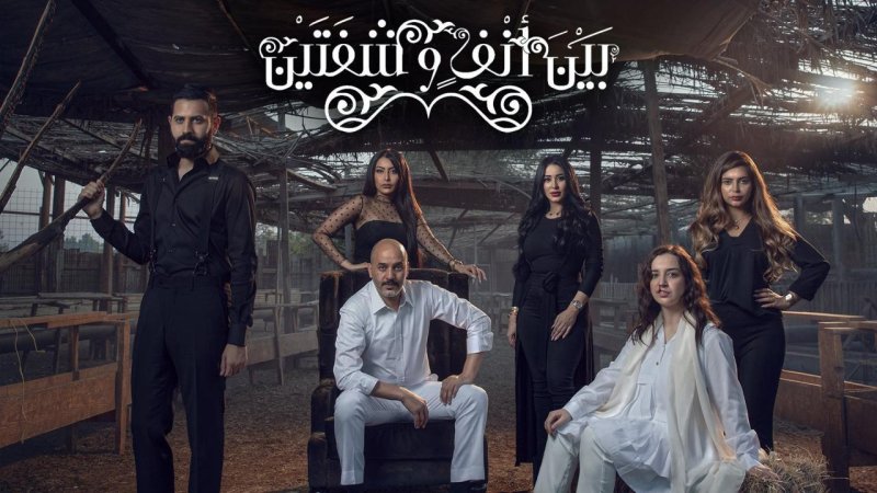 مسلسل بين انف وشفتين الحلقة 4 الرابعة